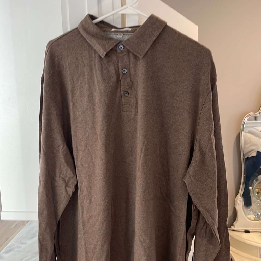 Peter Miller Crown Fleece L/S Polo NWT - XXL